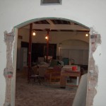 Basement looking into the former Grille and Printshop