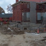 Beginning Foundation for the Patio and East Entrance