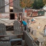 Beginning to construct the new east side 2