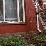 Cleaning the brick