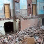 Exterior (east side) removal of middle section 10