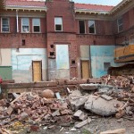 Exterior (east side) removal of middle section 11