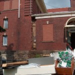 Exterior (east side) removal of middle section