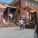 Exterior (east side) removal of middle section 2