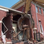 Exterior (east side) removal of middle section 3