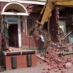 Exterior (east side) removal of middle section 6