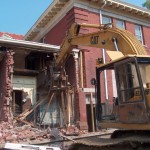 Exterior (east side) removal of middle section 7