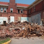 Exterior (east side) removal of middle section 9
