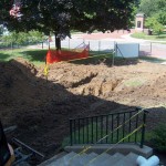 Front lawn looking west towards Brooks