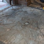 Lobby west entry sub floor