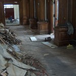 Lobby (west side) floor removal