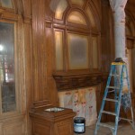Staining the Lobby Woodwork