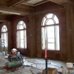 Stripping Paint in the future dining room 3 (former Post O