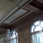 Stripping Paint in the future dining room (former Post Office)
