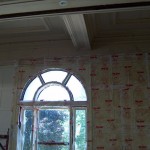 Stripping the paint in the dining room 3