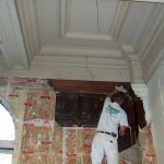Uncoerving the woodwork in the dining room 2
