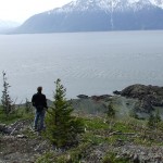 View from the top of the north side of the Beluga Point outcrop