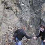 Collecting a clast sample