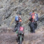 Looking for bedding planes in mudstone