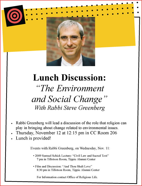 Lunch Discussion on The Environment and Social Change! 