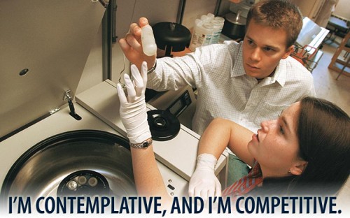 I'm contemplative, and I'm competitive