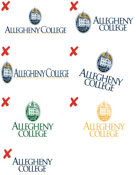 Unacceptable Logo Versions